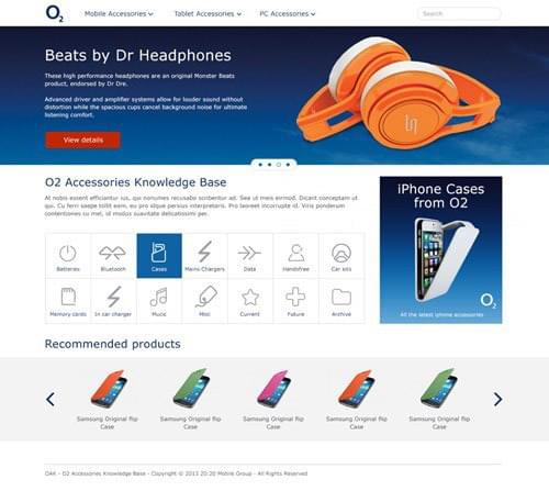 o2 home page concept one