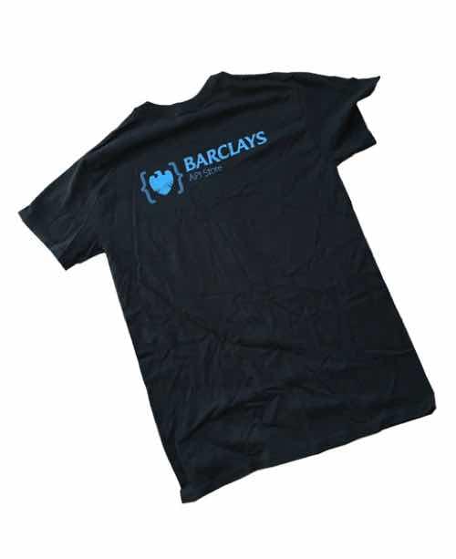 Barclays API store hackathon tshirt