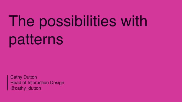 the-possibilities-with-patterns - slide one